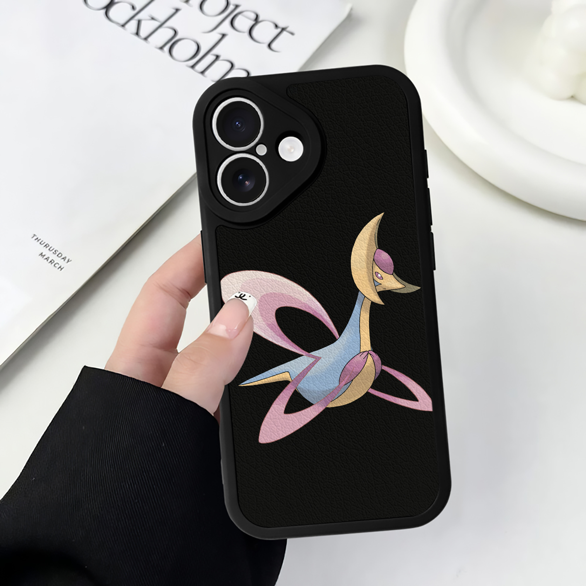 （画像用） ポケットモンスター Pokémon 【iPhone 16シリーズ対応】シリコンスマホケース（レザー調） 材質：シリコン